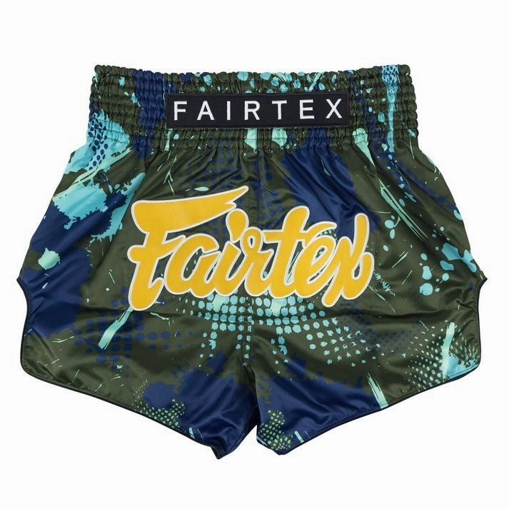 Cool Basic Fairtex Matrix Muay Thai Shorts BS1954 Green