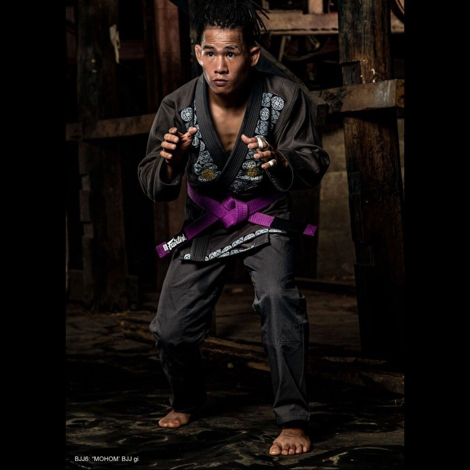 Mood BodyMapped Ventilation Fairtex Mohom Premium BJJ Gi Grey BJJ6