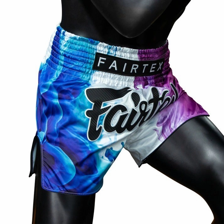 Rubberized Grip Waistband Fairtex Tech House Muay Thai Shorts BS1950 White Kickboxing