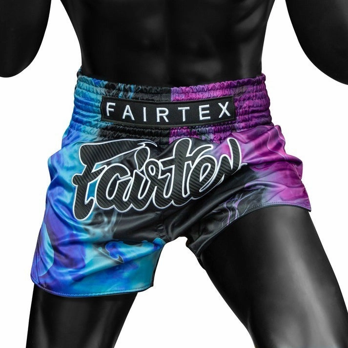 Fairtex Tech House Muay Thai Shorts BS1951 Black Kickboxing Gothic style
