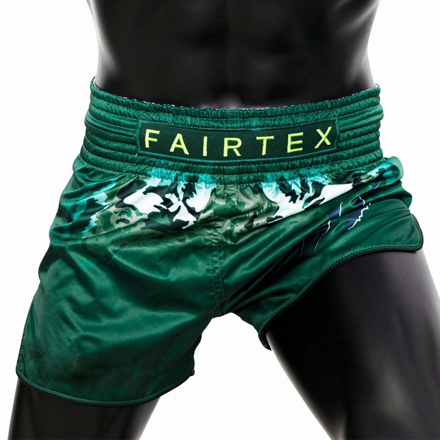 Compression Fit two piece outfit Fairtex Tonna Muay Thai Shorts BS1913 Green Kickboxing MMA