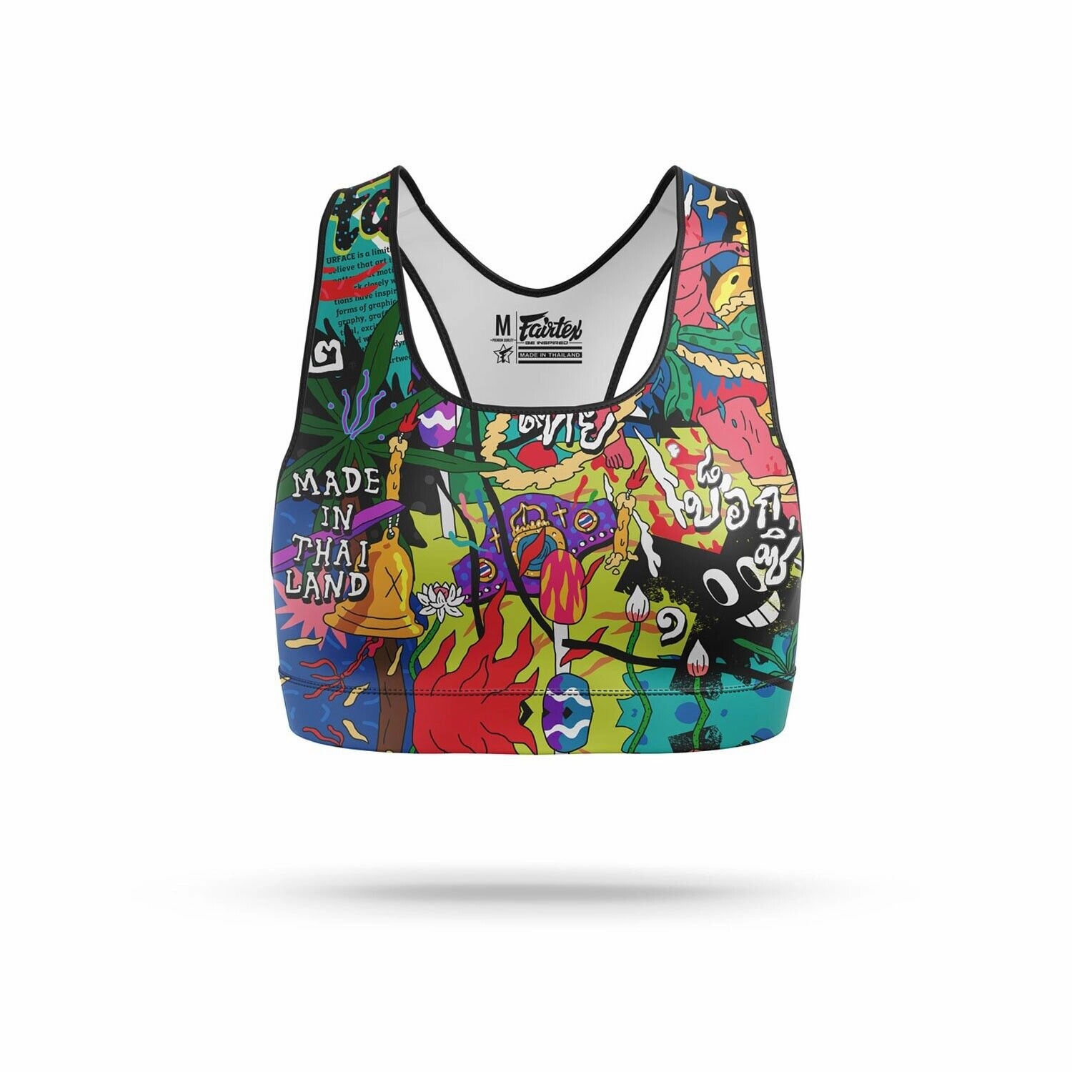 Fairtex URFACE Full Print Sports Bra SB9 Muay Thai BreathableMaterial Sporty essentials