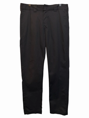 Elastic waist Dickies Slim Taper Mens Black Trousers (34x32)