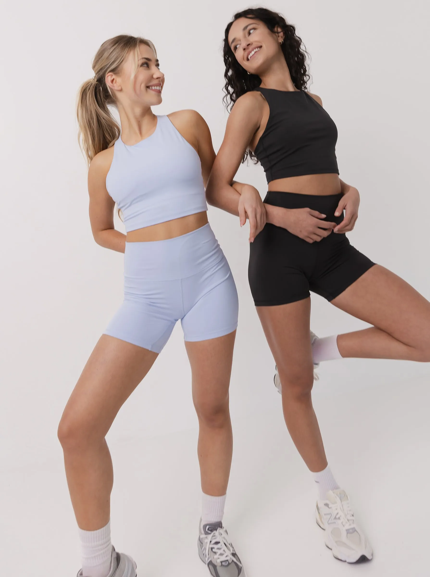 Mellow Longline Bra in Bluebell Easy Support Athletic Wear