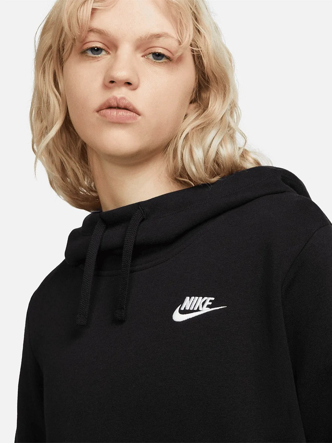 Wrinkle Resistant Retro Style Sportswear Club Fleece Funnel-Neck Hoodie