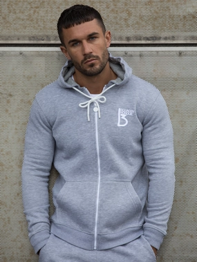 Wrinkle Resistant Knit texture Scale Zipped Tracksuit Hood | Bound By Honour