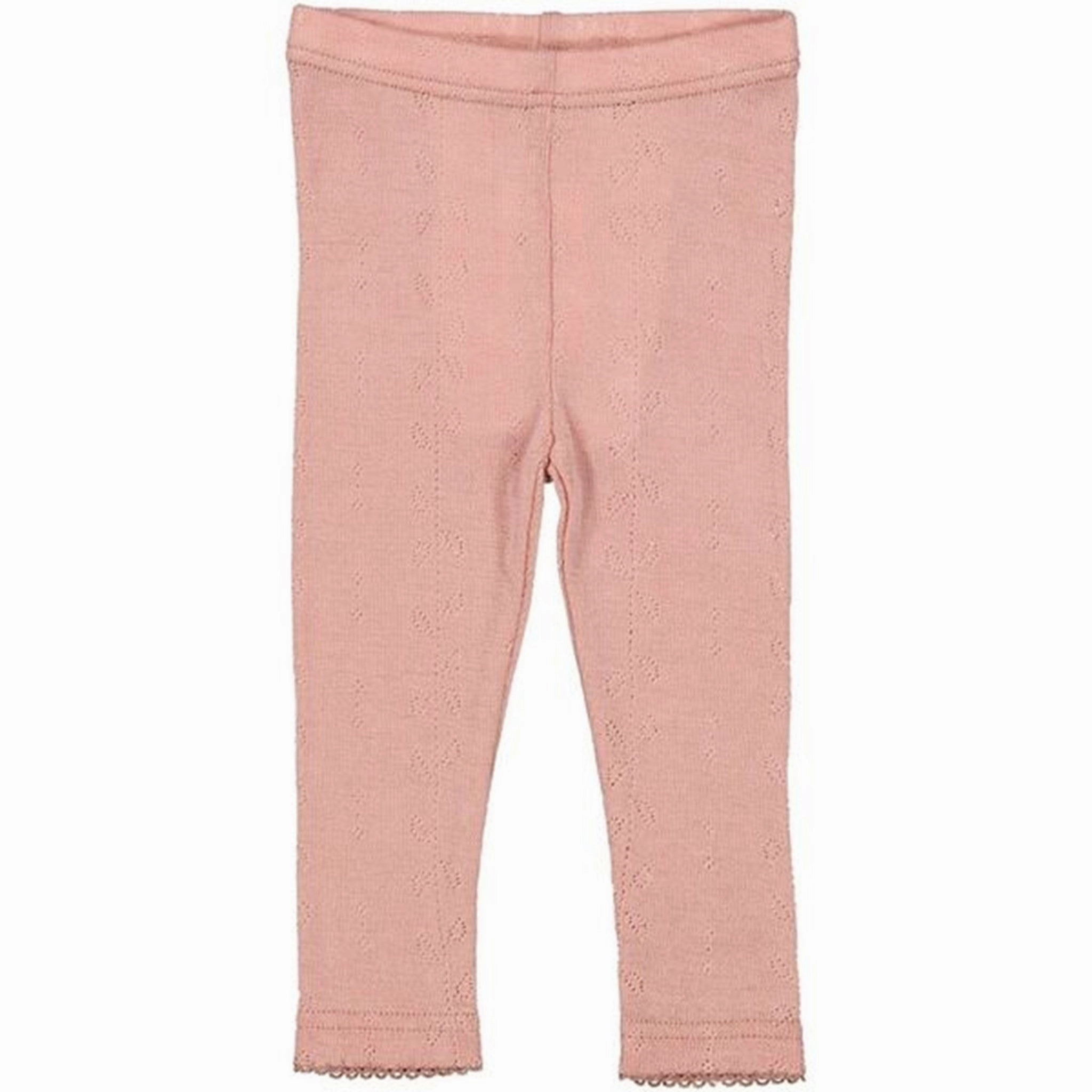 Petite Size Daily Routine MarMar Wool Pointelle Burnt Rose Leggings