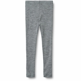 Outdoor Lover Fitness Training Layering Comfort Wheat Melange Grey Wool Leggings Agi