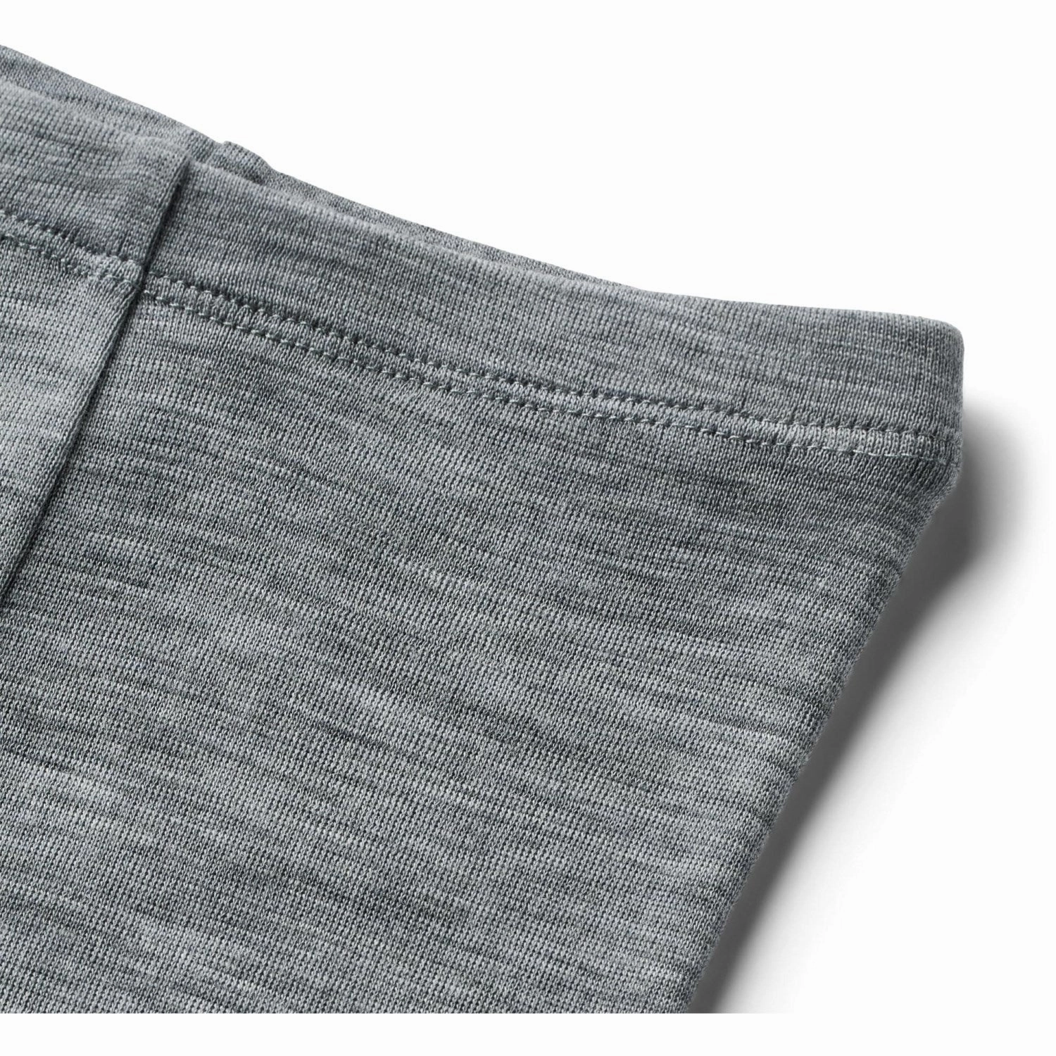 Wheat Melange Grey Wool Leggings Agi elastic waistband Flexible form