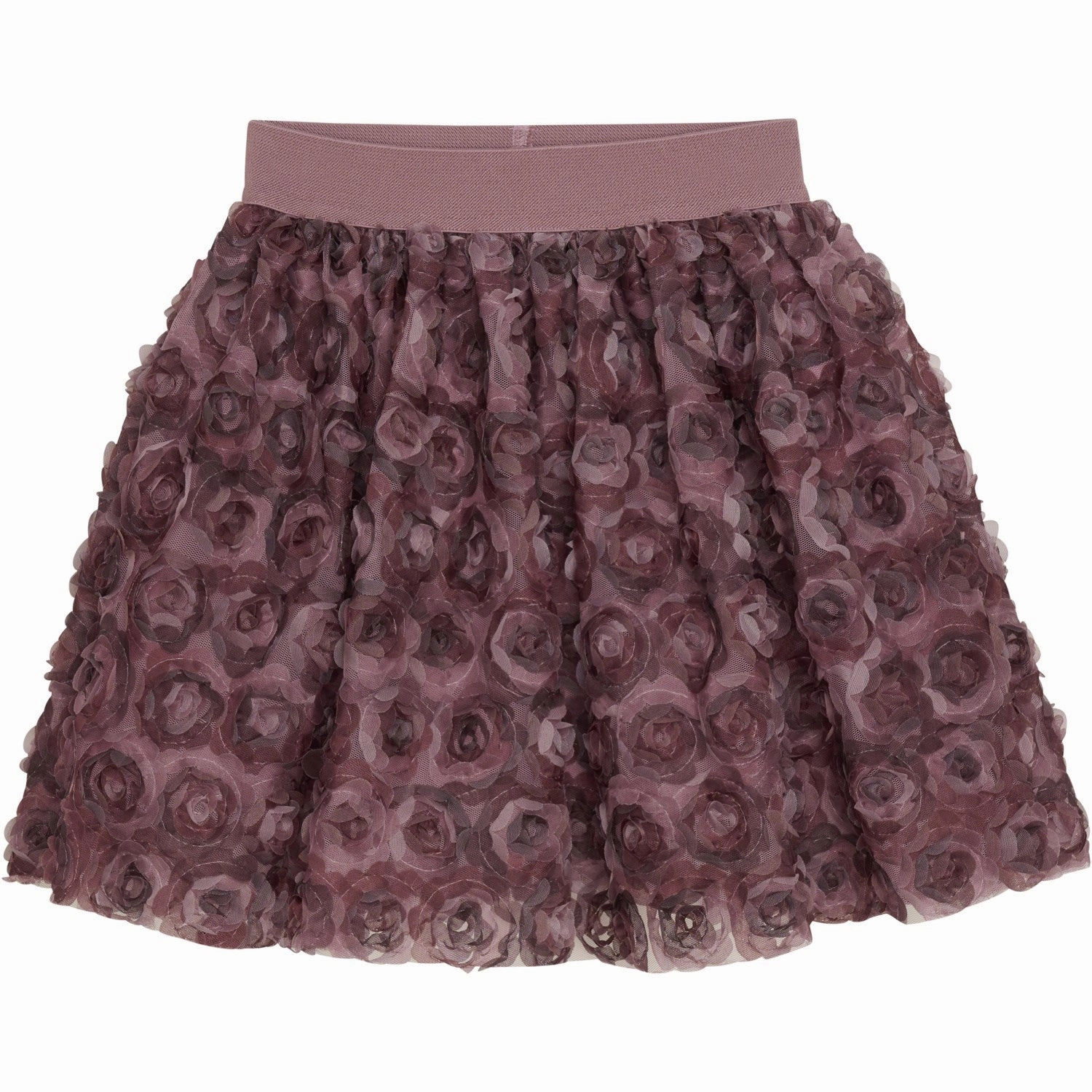 Minymo Deco Rose Skirt With Mesh Flowers Ankle length