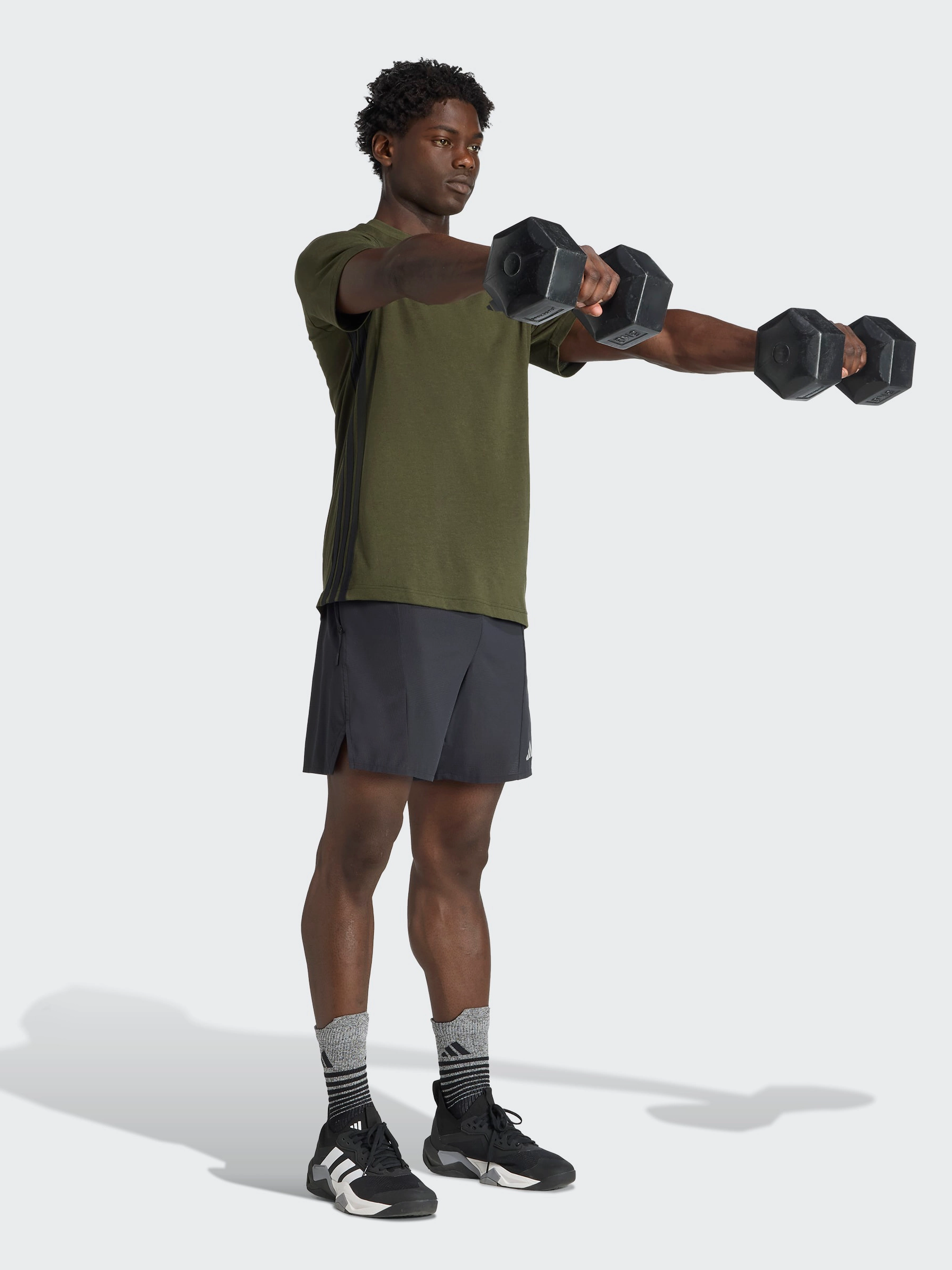 Feelready 3-Stripes T-Shirt Essential Comfort Denim combination