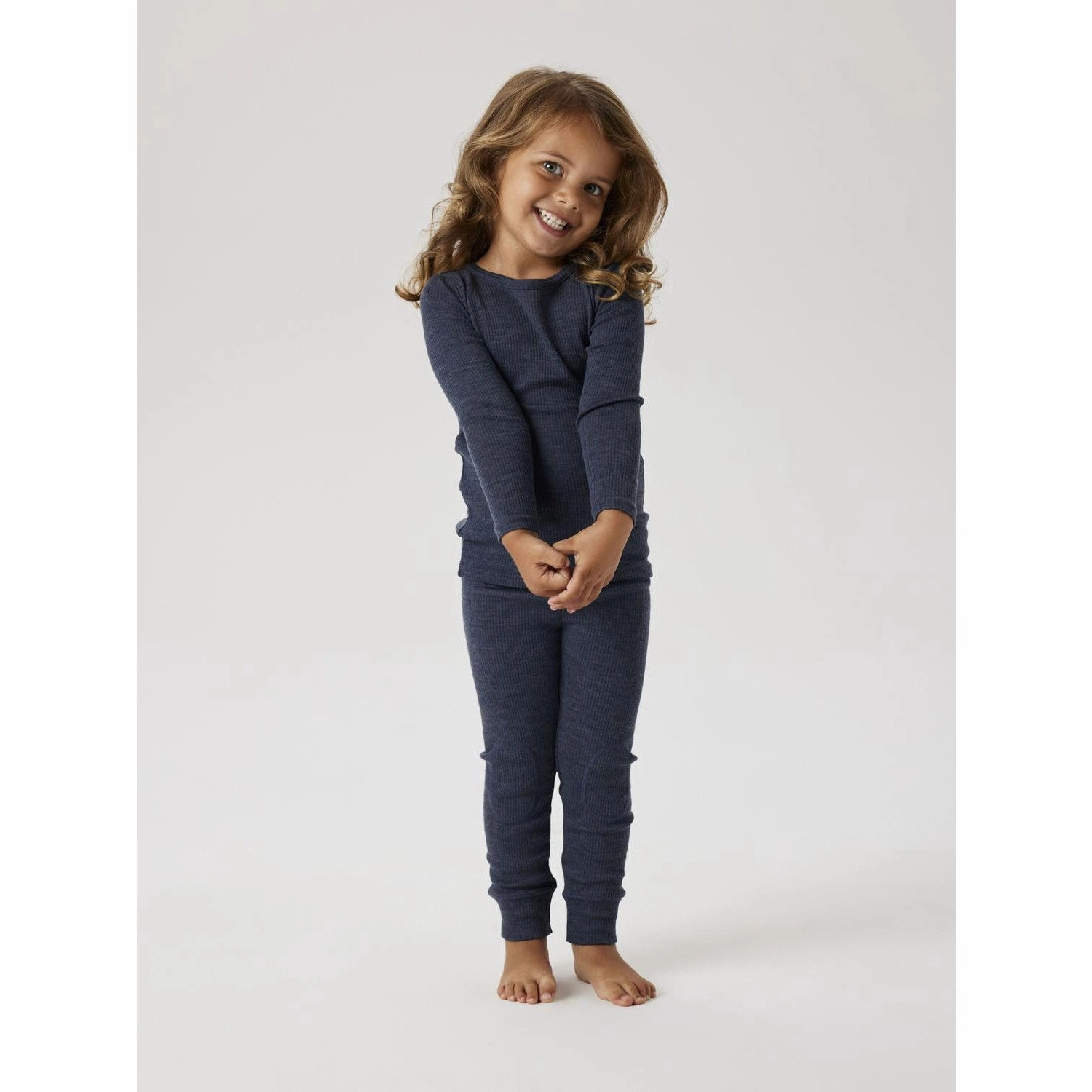 Name It Ombre Blue Nmnwax Wool Rib Leggings Noos Hiking Trail Pro Athlete Tall Fit Shape Retain