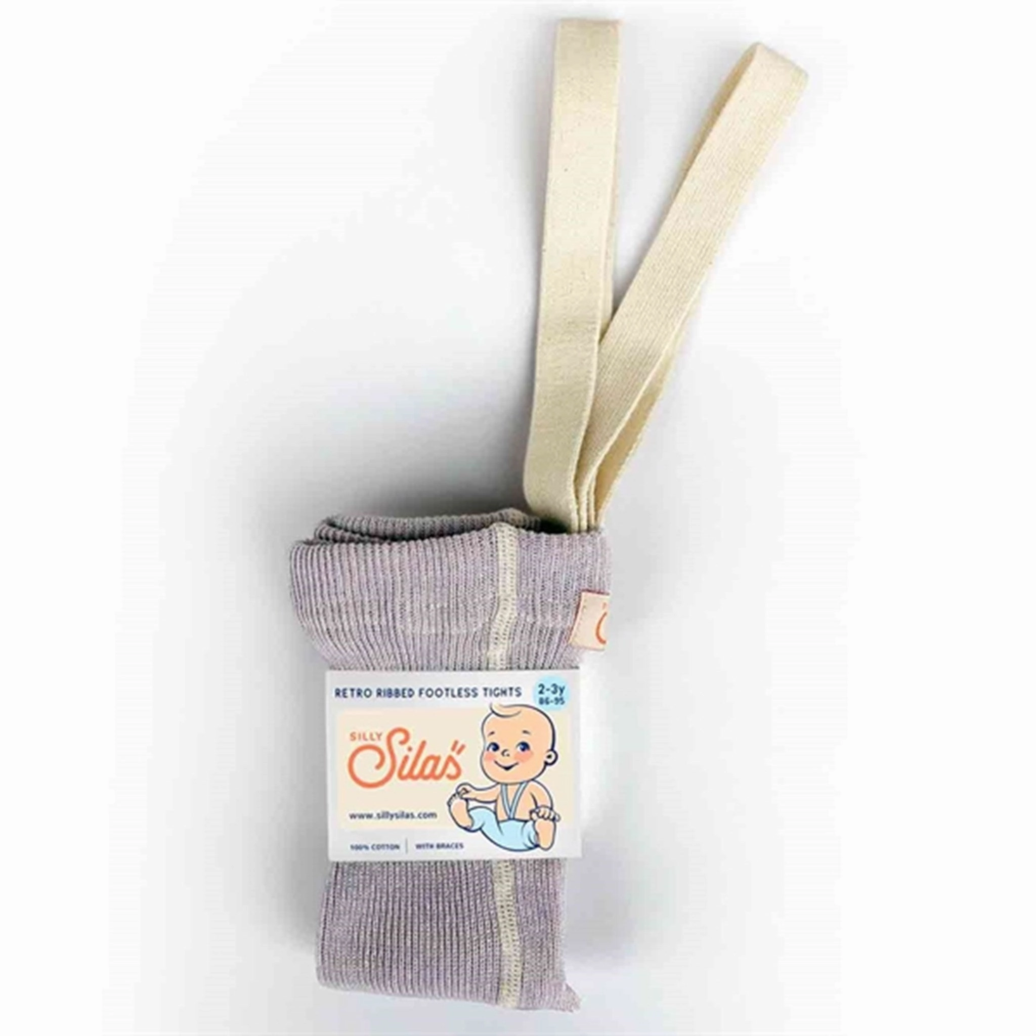 Silly Silas Footless Tights Creamy Lavender Balance Wear Dry Fit