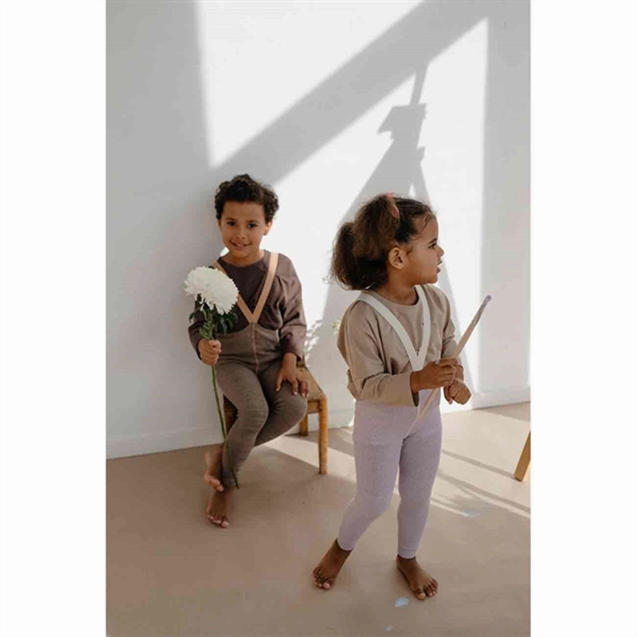 Sweat Wicking Lining Flexible Performance Silly Silas Footless Tights Creamy Lavender