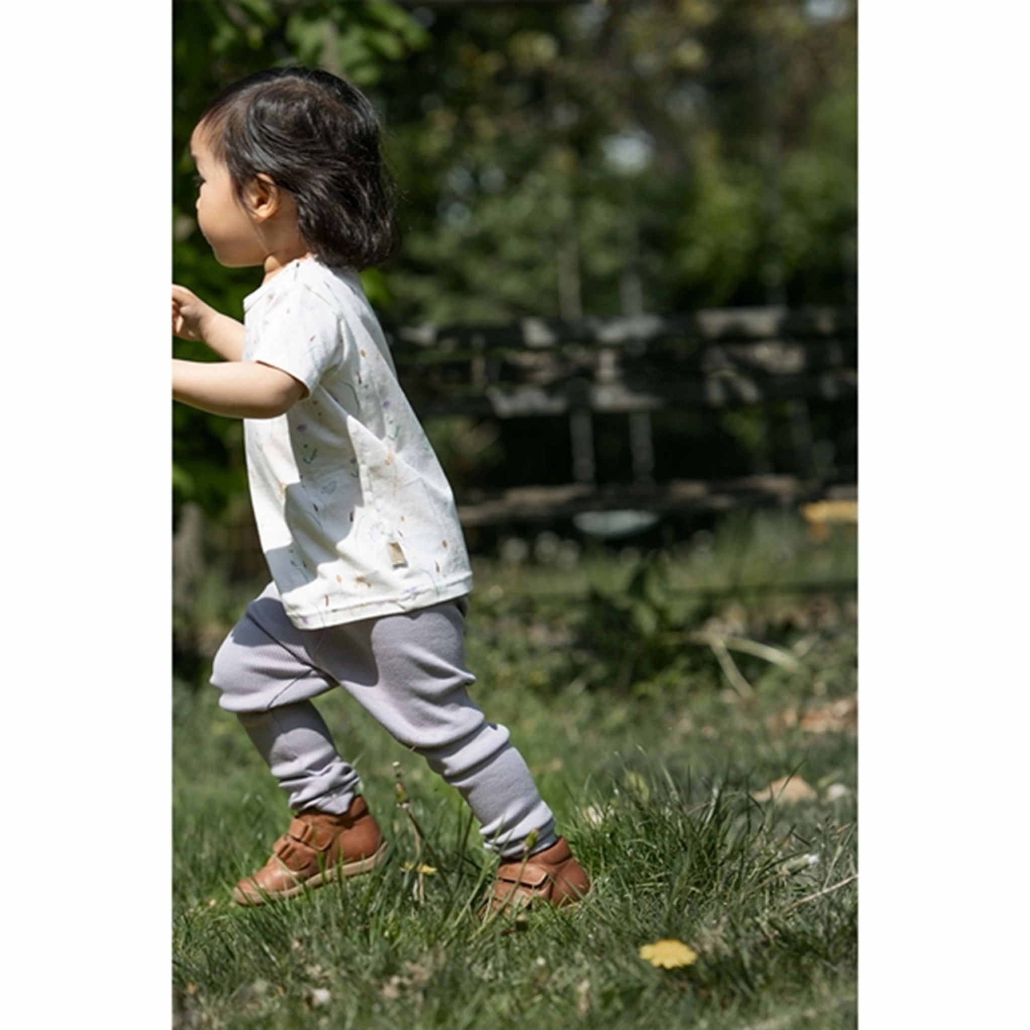 Petit Piao Dusty Lavender Leggings Modal City Walk Pro Athlete Minimalist Style