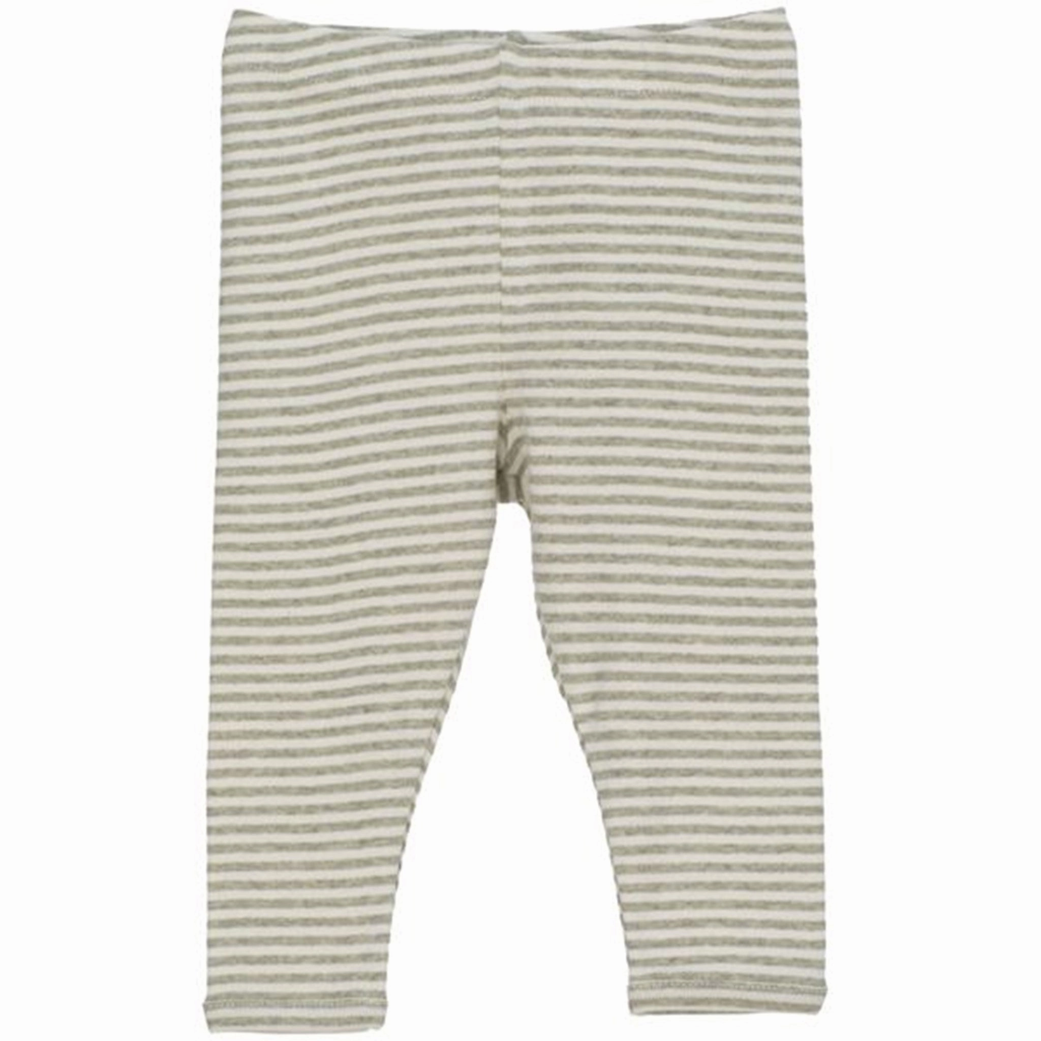 Serendipity Baby Stripe Leggings Sage/Ecru Petite Size Casual Day Training Ready