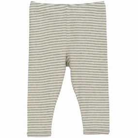 Serendipity Baby Stripe Leggings Sage/Ecru Sporty Look
