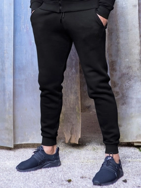 Enzo Mens Slim Fit Fleece Jogging Bottoms Active Comfort Stability Support