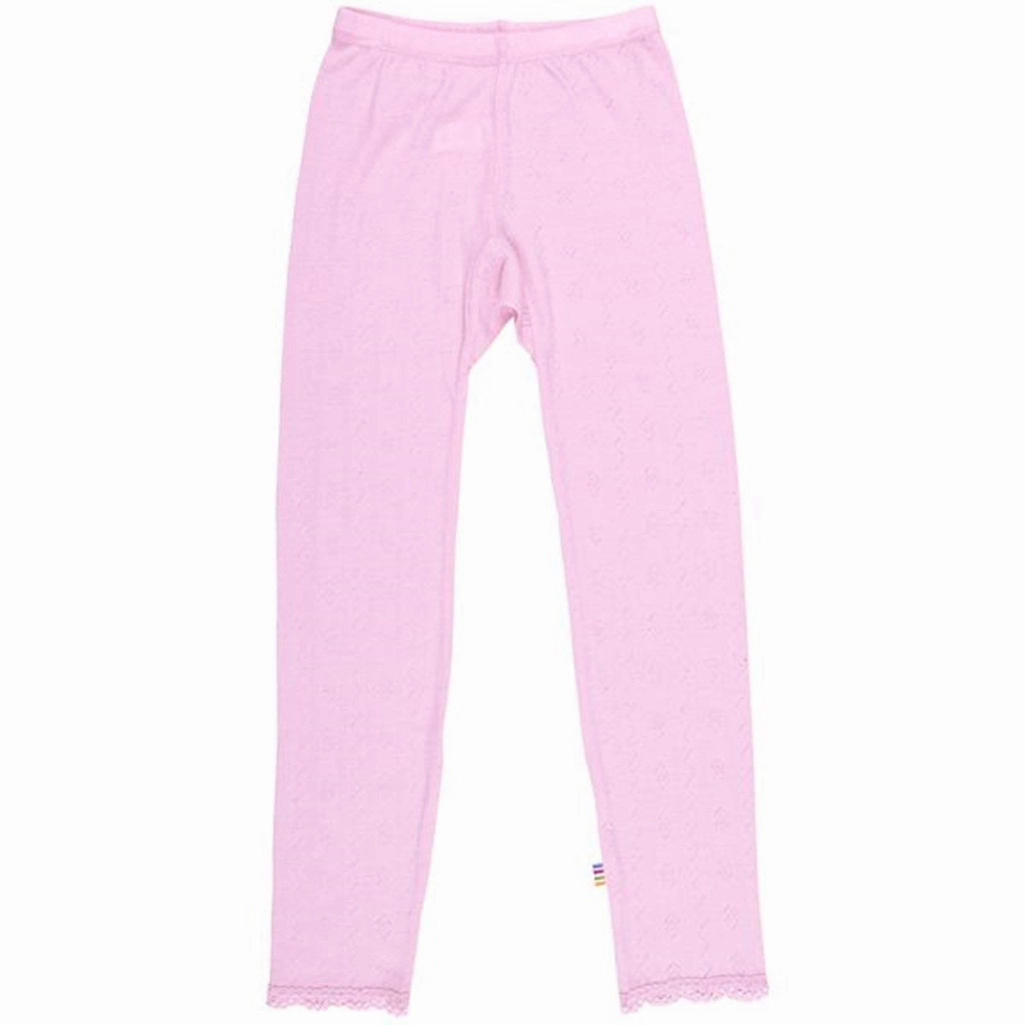 Slim Fit Winter Sports Joha Leggings Wool/Silk Rose