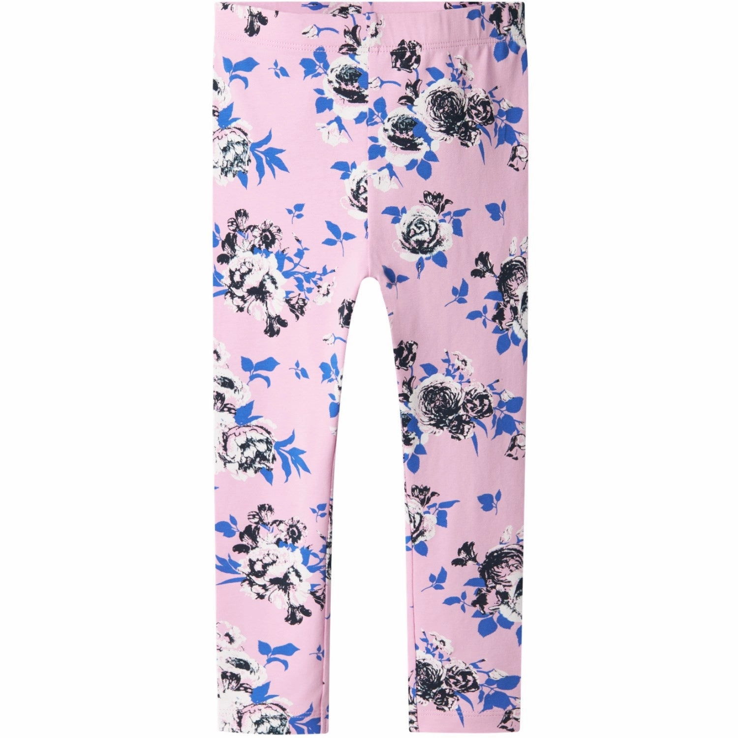 Name It Pastel Lavender Big Flowers Vivian AOP Leggings Compression Fit Urban Casual