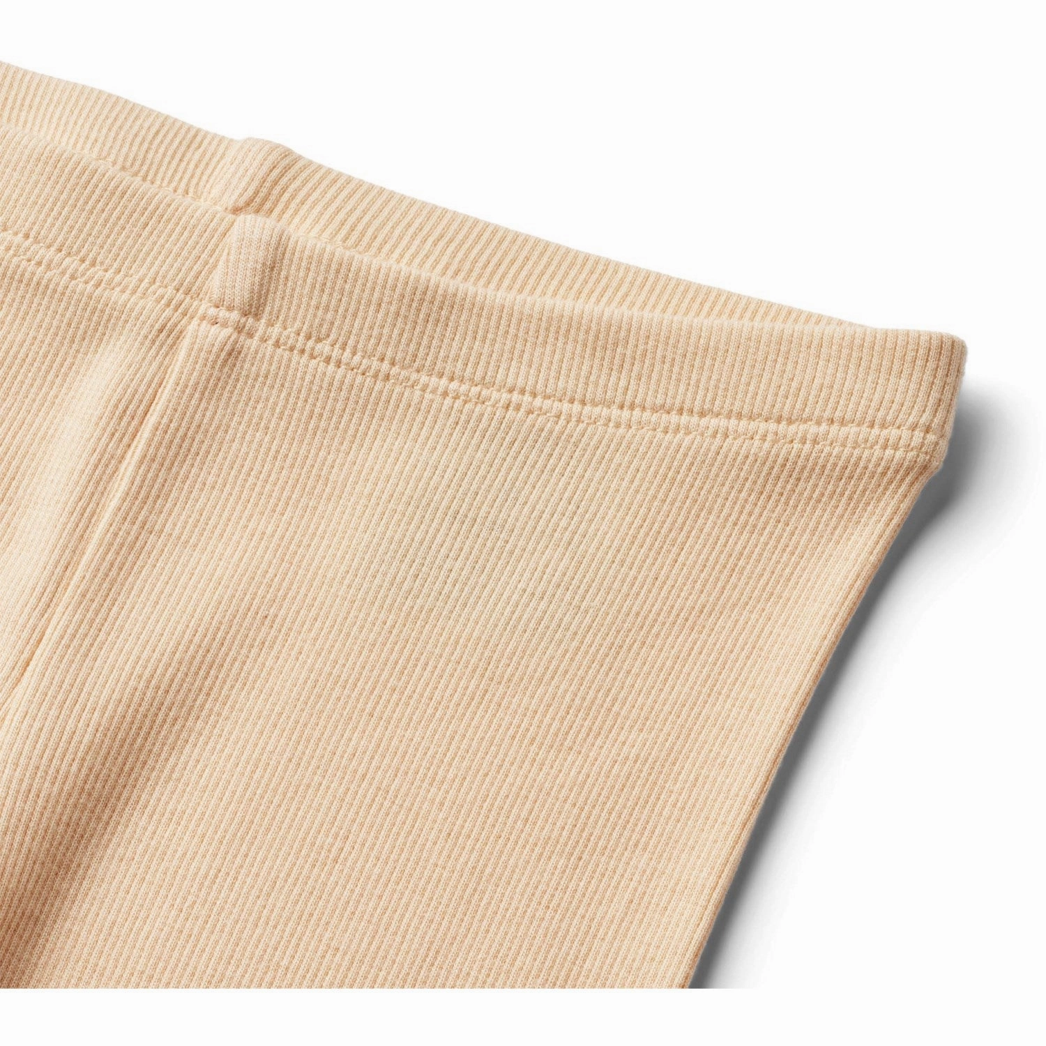 Wheat Pale Peach Rib Leggings Maddy Minimalist Style Flexible Wear Postpartum Fit
