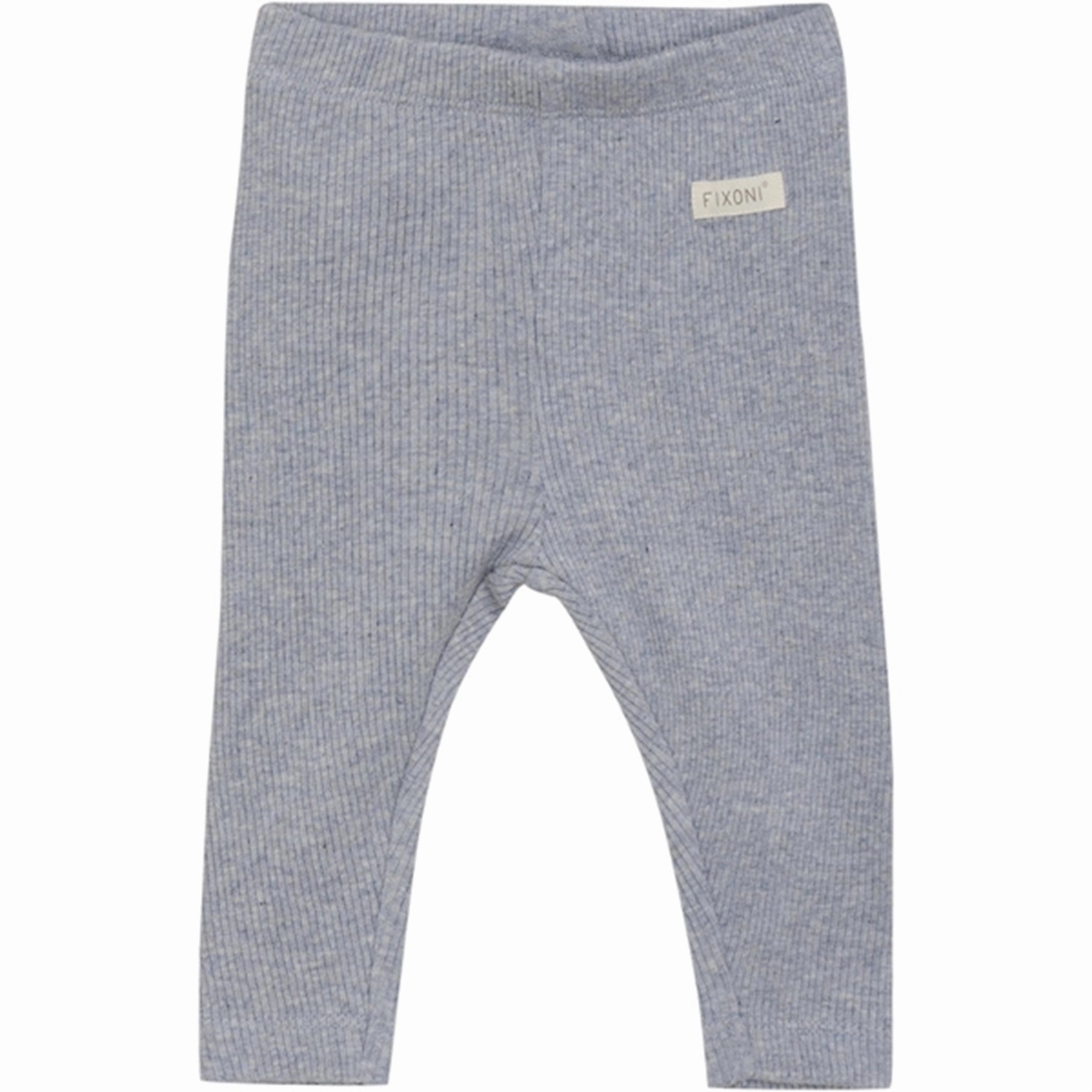 Gusseted Crotch Move Friendly FIXONI Gray Dawn Leggings Rib