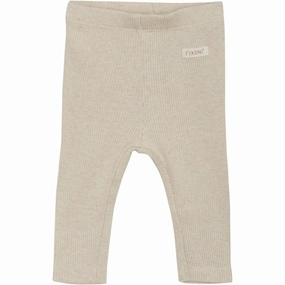 Training Essential Slim and Comfortable Wear FIXONI Tapioca Leggings Rib