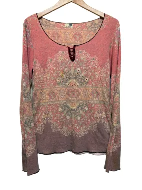 Neutral Shade Oneworld Women's Pink Blouse Top (Size L)