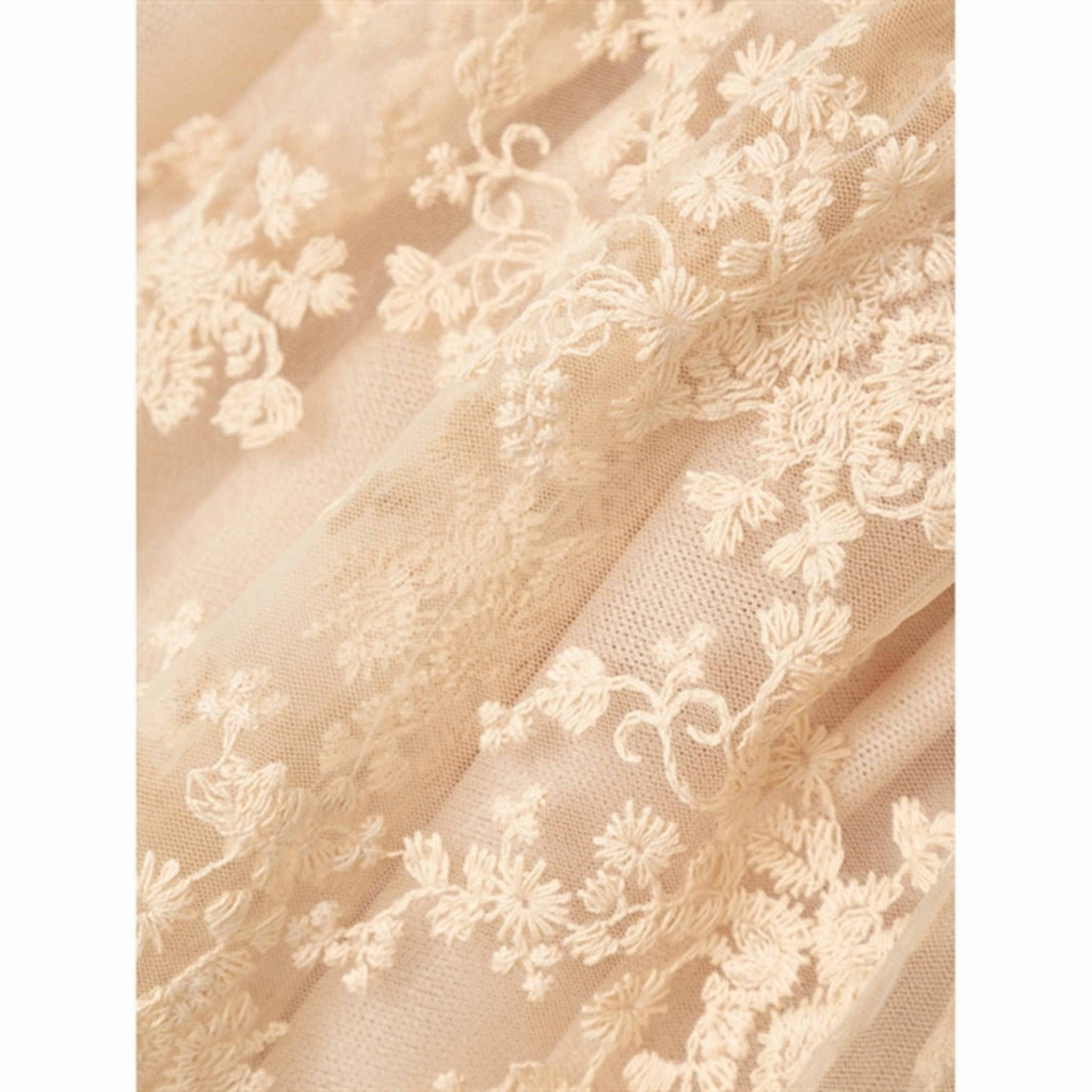 Lil'Atelier Wood Ash Ronja Rie Tulle Dress Flexible Waistband