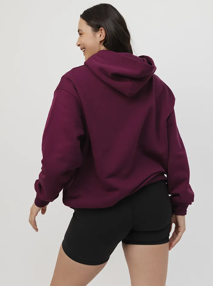 Heritage Hoodie In Mulberry Girly style