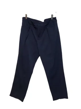Women??s Chaps Navy Cropped Trousers (Size L) wrinkle free