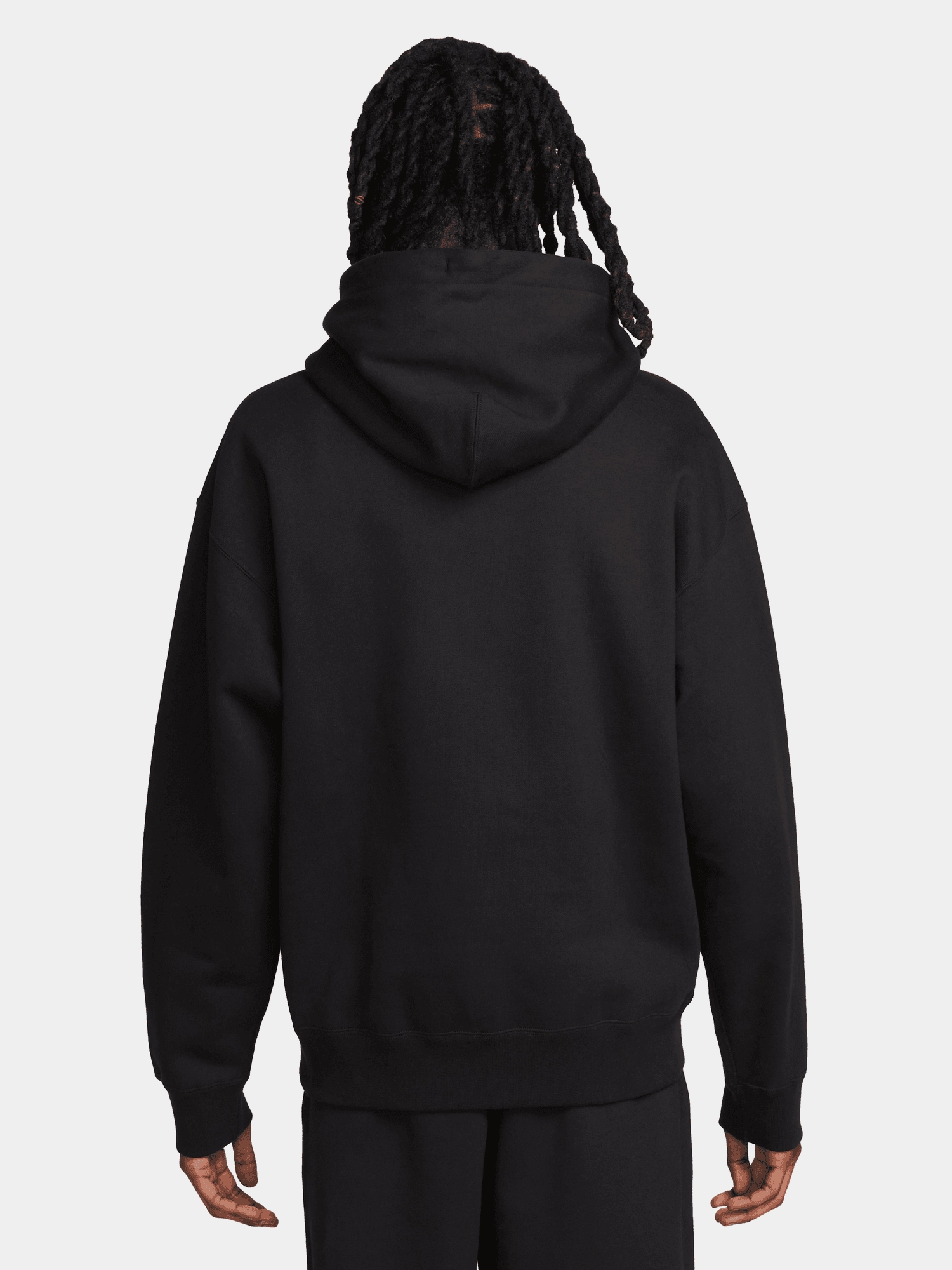 Faded Wash Effect Fleece Pullover Hoodie