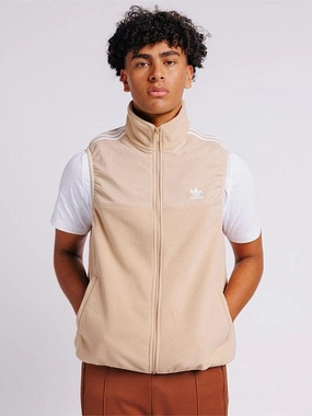 Layering Compatible Soft Inner Lining Fleece Vest Mens