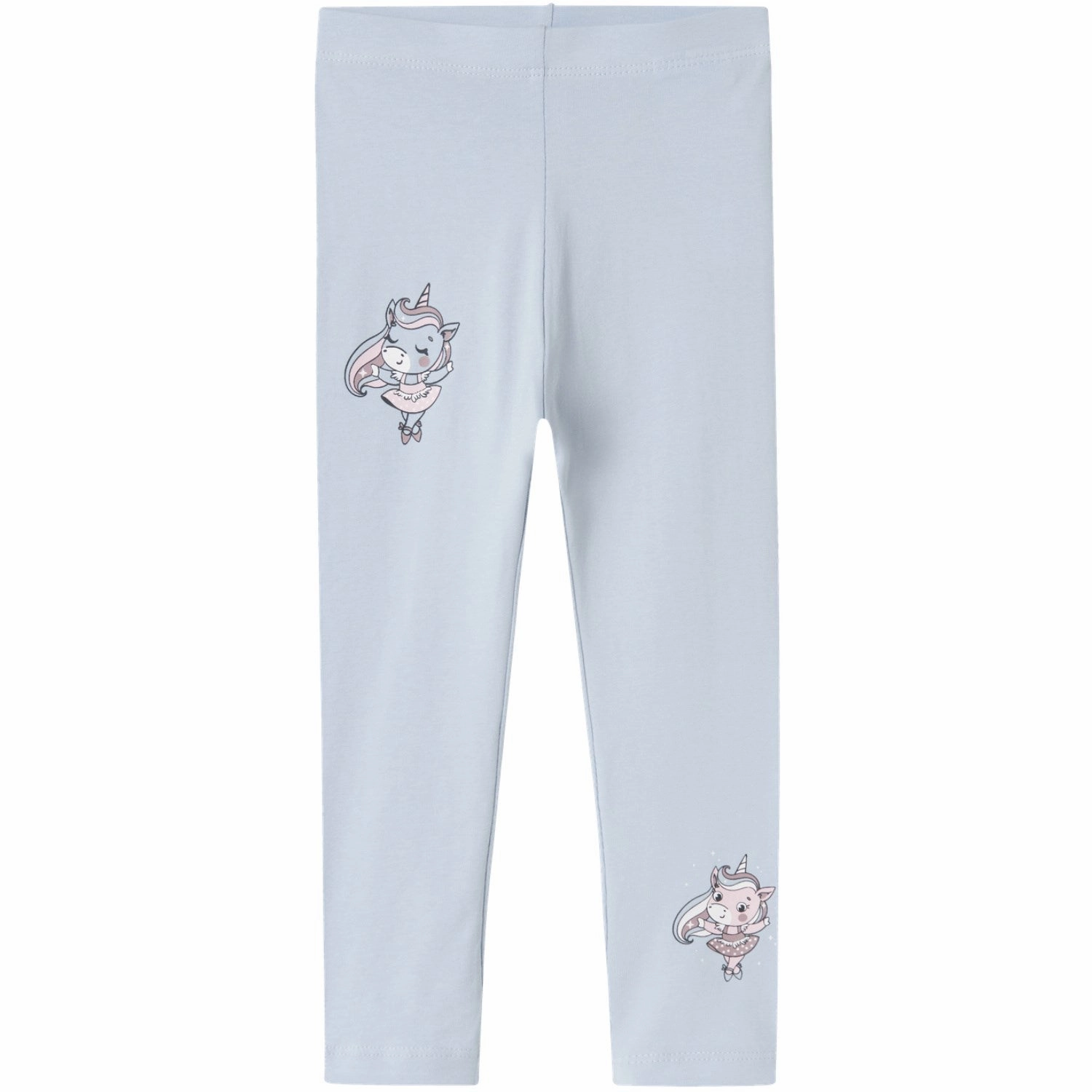 Winter Sports Shape Retain Name It Subdued Blue Unicorns Vivian AOP Leggings