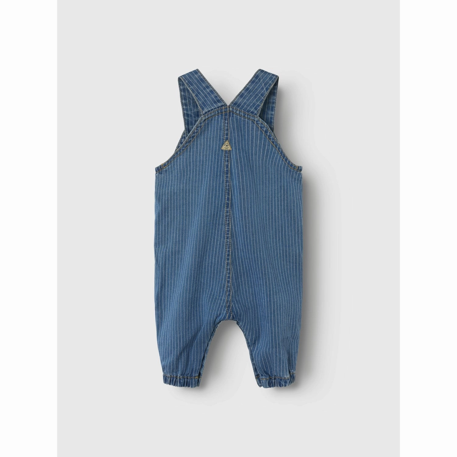 Name It Medium Blue Denim Devin Stripe Denim Overall Modular Attachment