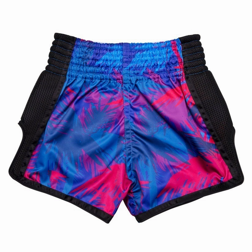 Fairtex Kids Muay Thai Shorts Summer Blue Kickboxing BSK2102 Vintage Look