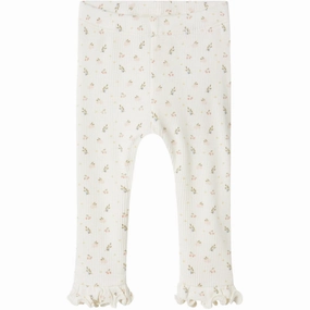 Home Lounge Fade Resistant Durable Overlock Stitching Lil'Atelier Coconut Milk Gago Kny Slim Leggings