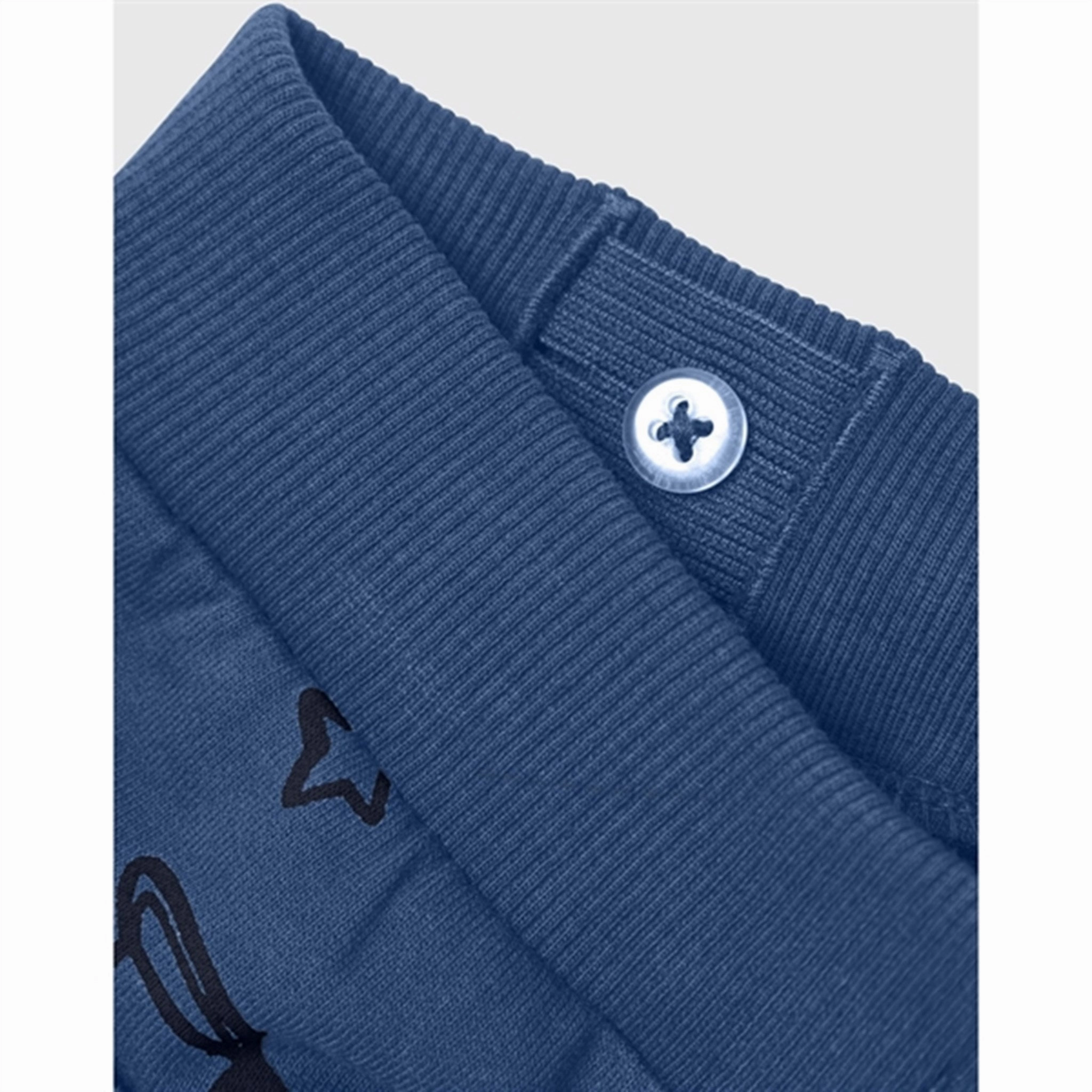 Name it Bijou Blue Vifelix Sweatpants WindResistantBarrier Organic Fabric