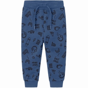 Name it Bijou Blue Vifelix Sweatpants stretchy fabric Easy to Wear