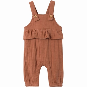 Lil'Atelier Carob Brown Tuda Loose Overall Low Bulk