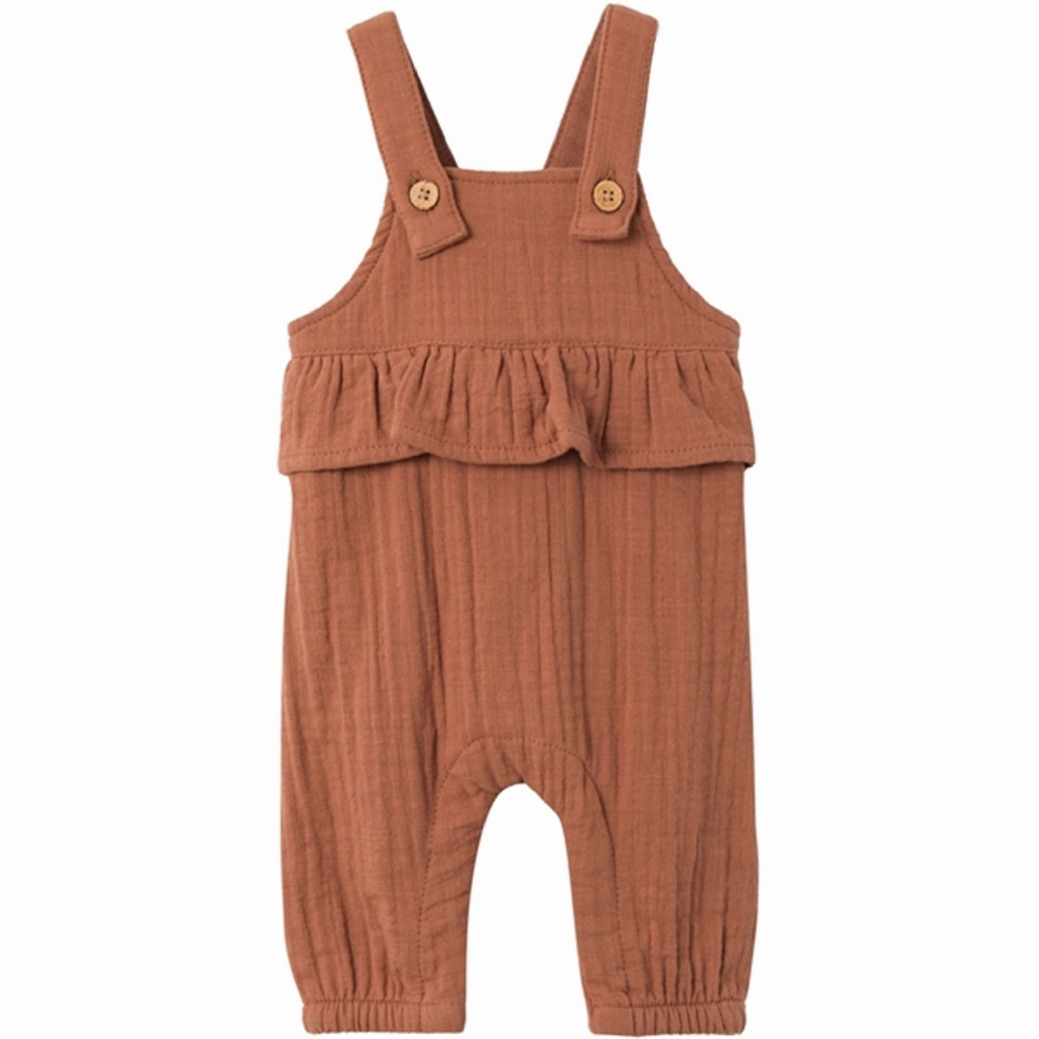 Lil'Atelier Carob Brown Tuda Loose Overall Low Bulk