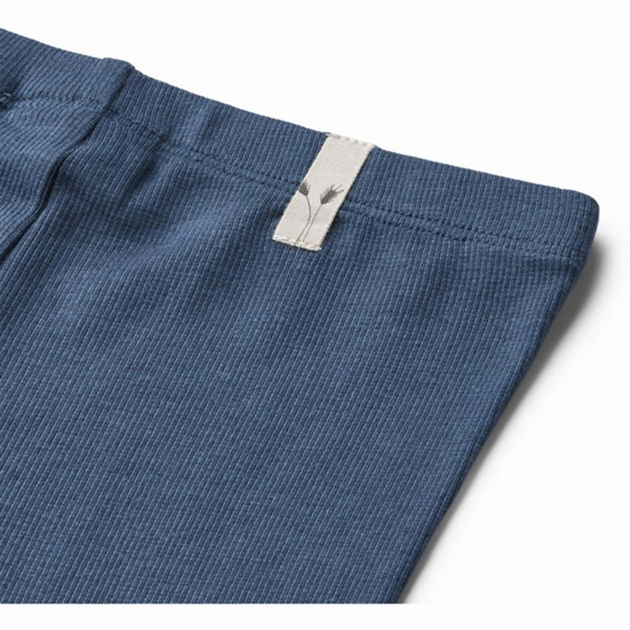 Low Maintenance All Ages School Sports Wheat Blue Waves Rib Leggings Maddy