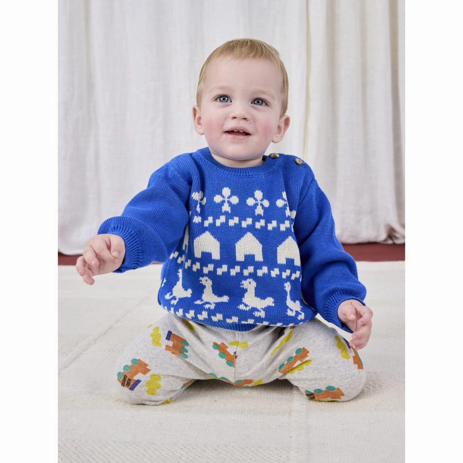 Casual Day Pro Athlete Bobo Choses Light Heather Grey Bobo Choo Choo All Over Leggings