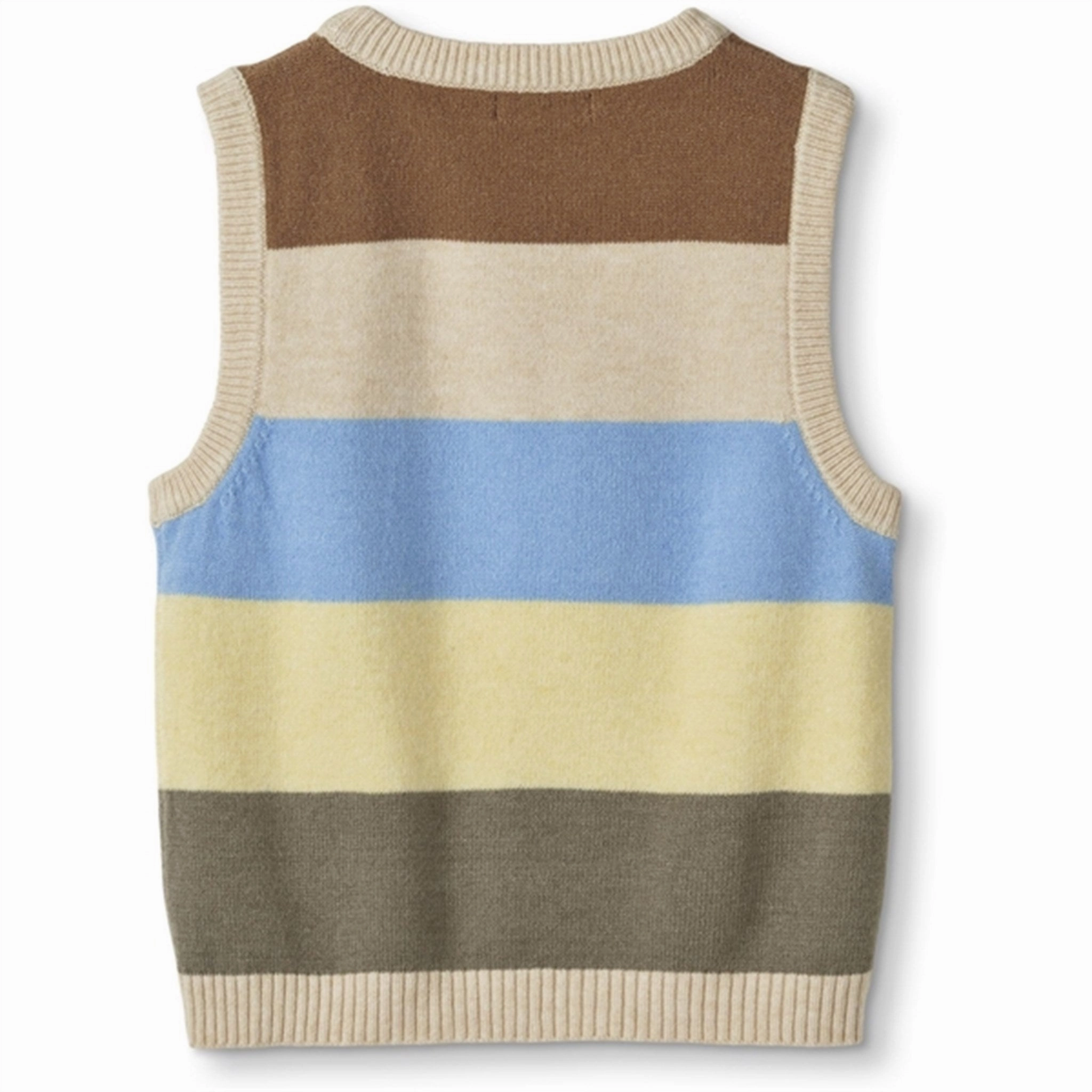 Fliink Sandshell Multi Stripe Vest Business Look with collars