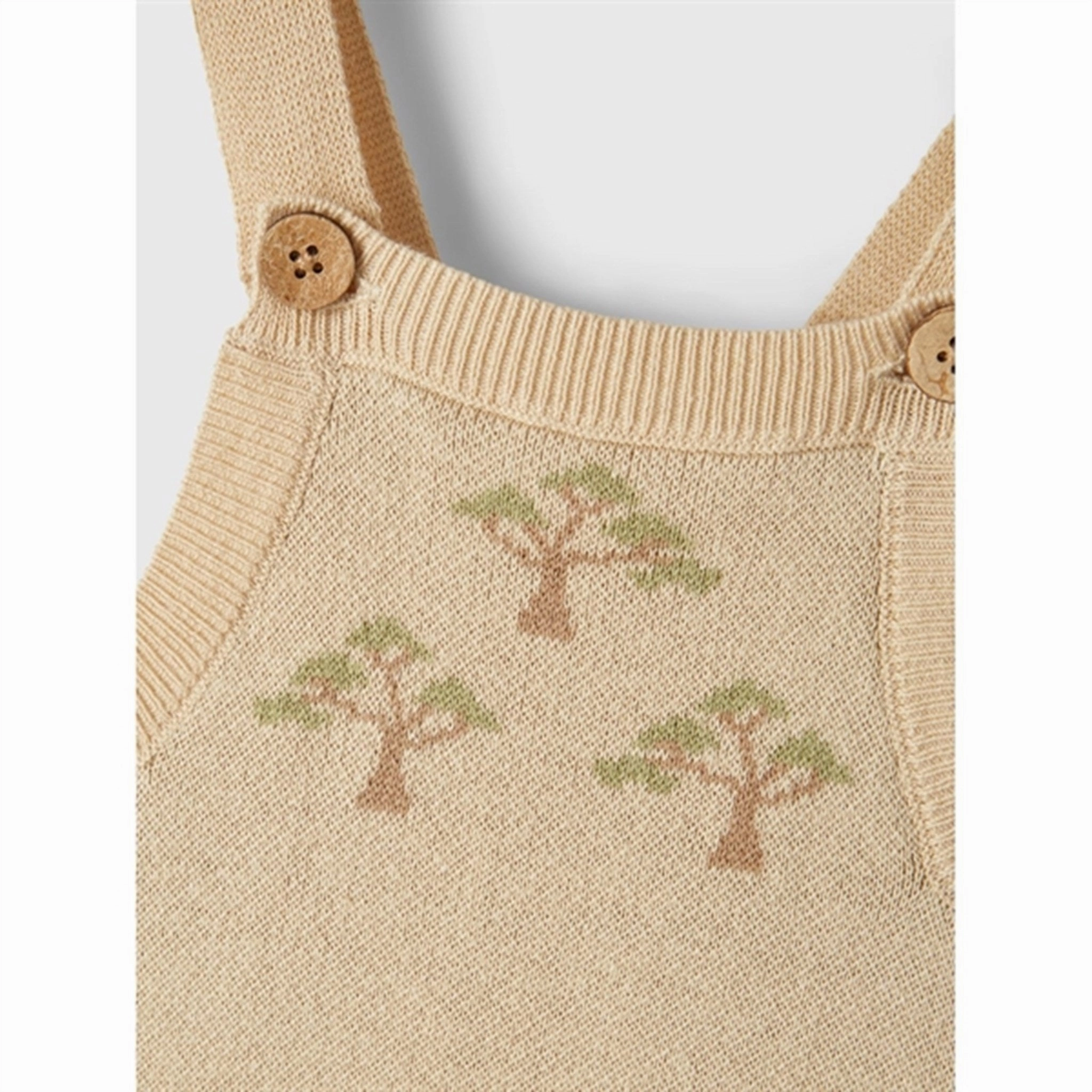 Lil'Atelier Pebble Lamao Loose Knit Overall Active Layer