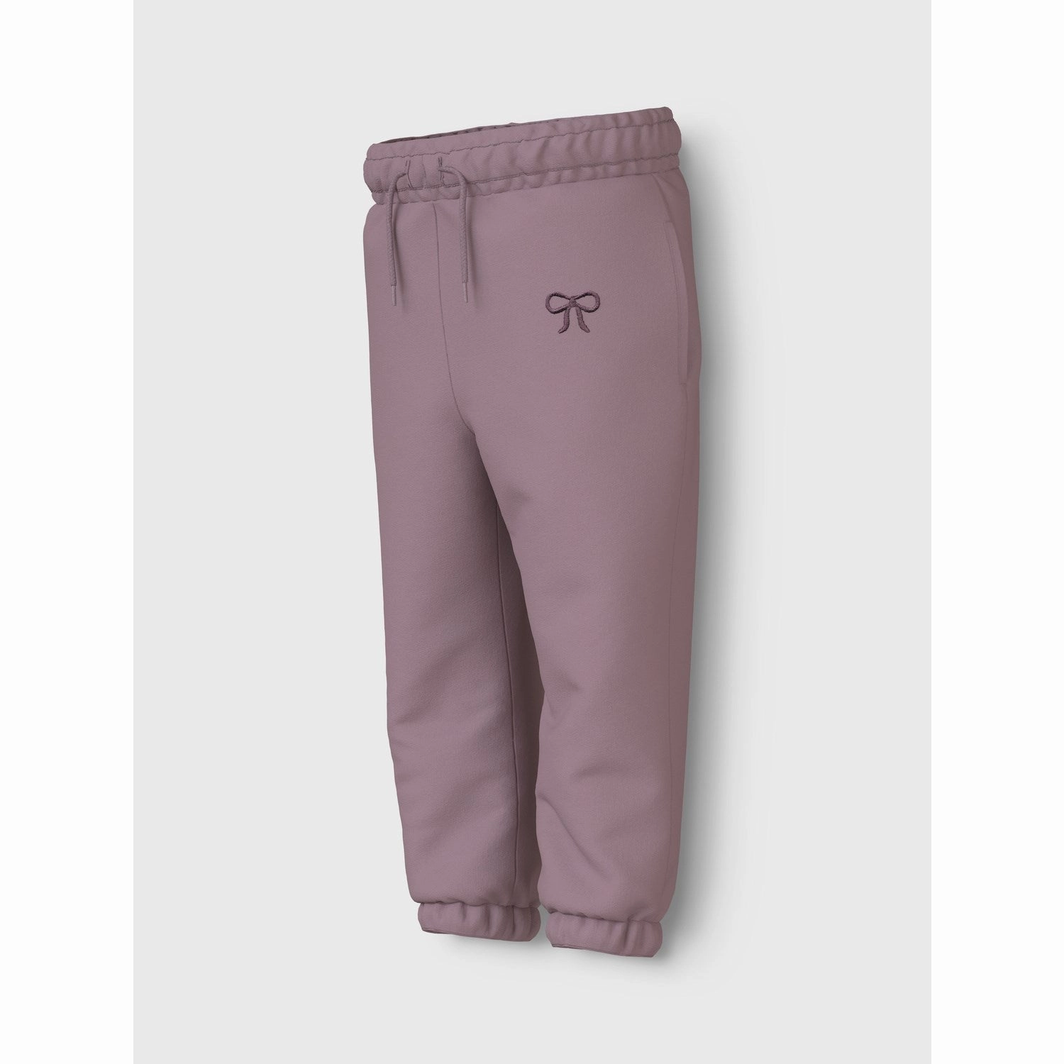 Thumbhole Cuff Design Sporty Design Name It Elderberry Bow Vallene Regular Sweatpants
