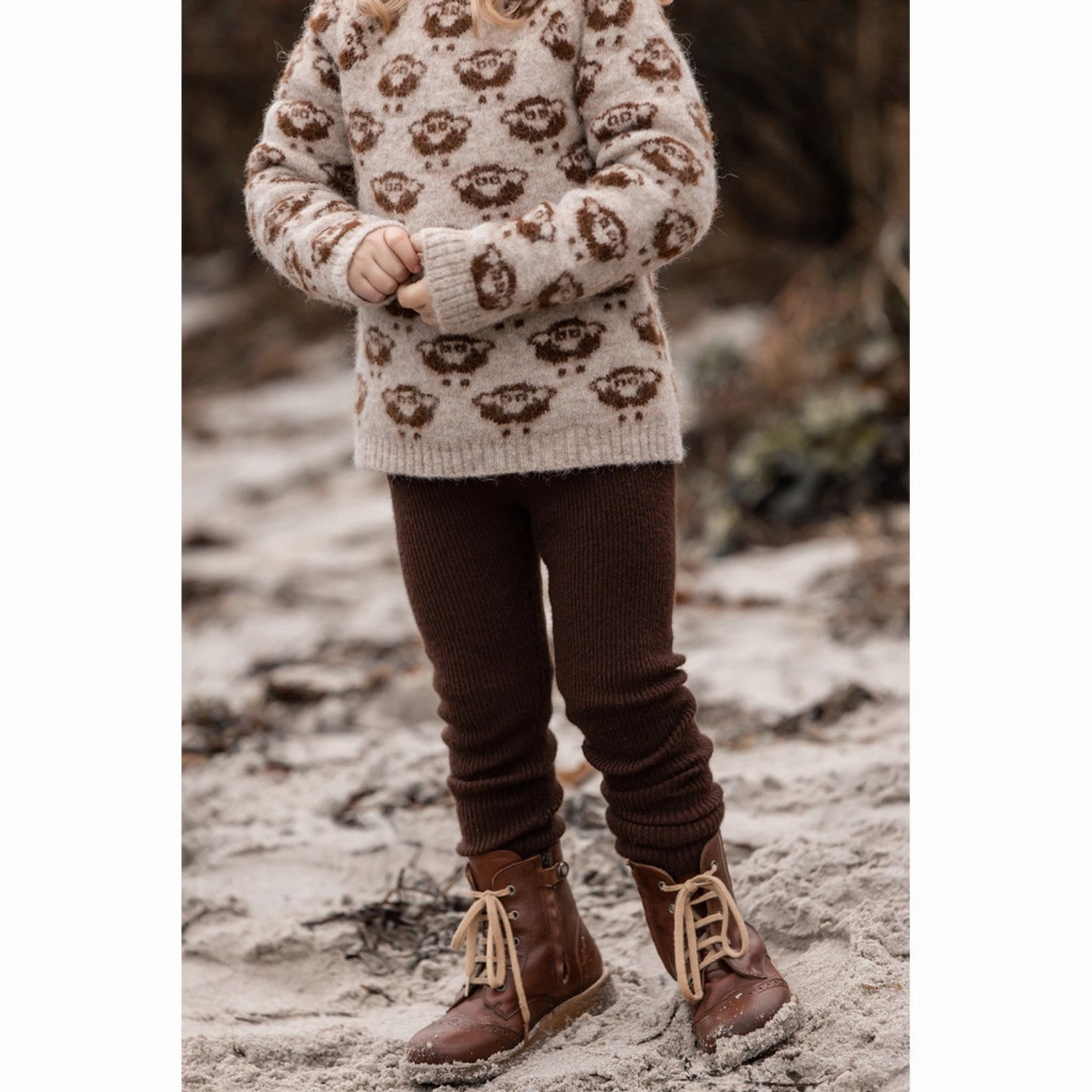 Extra Soft Dance Practice Fliink Chicory Coffee Benna Rib Leggings