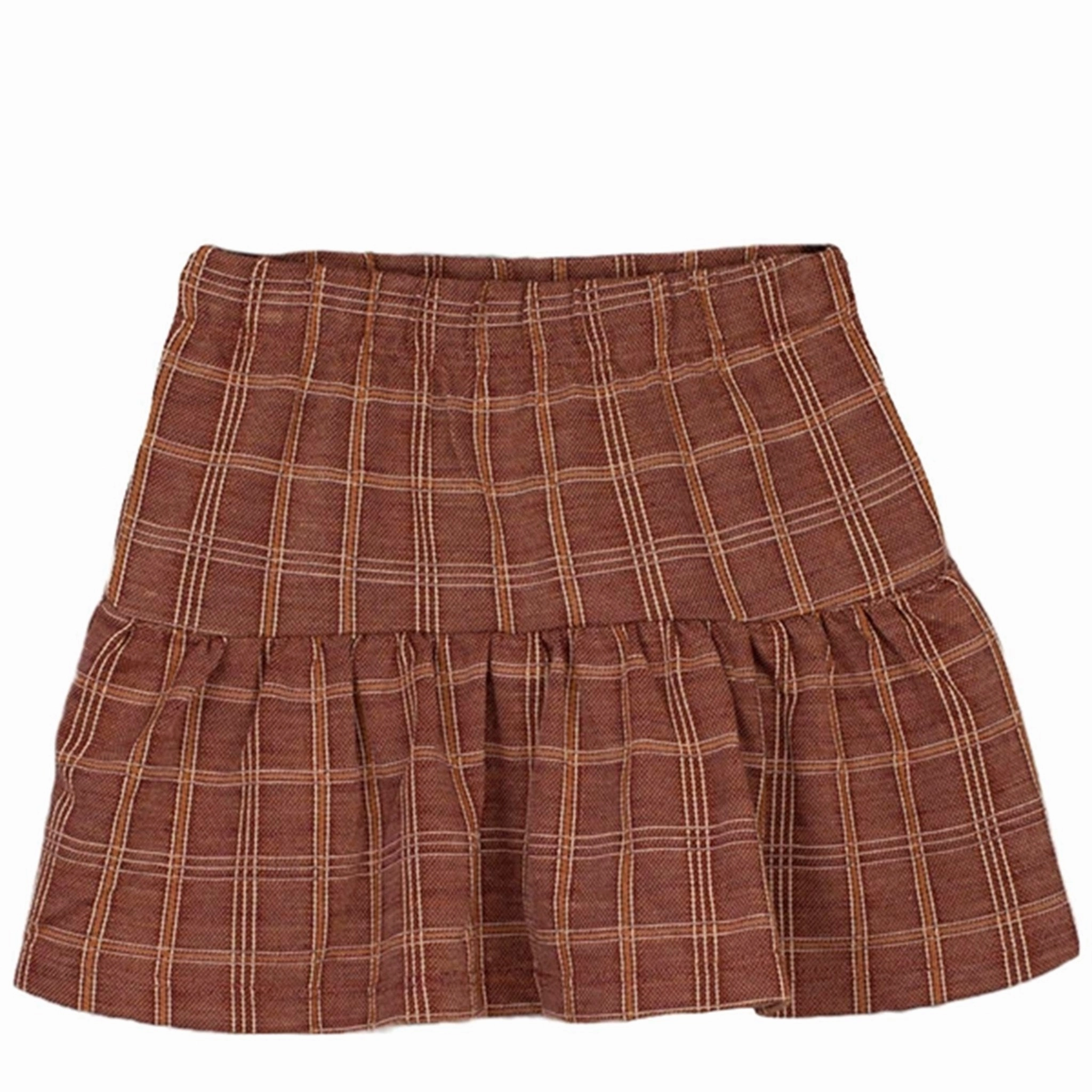 Fade Resistant Fliink Chicory Coffee Miro Skirt