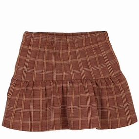 Fade Resistant Fliink Chicory Coffee Miro Skirt