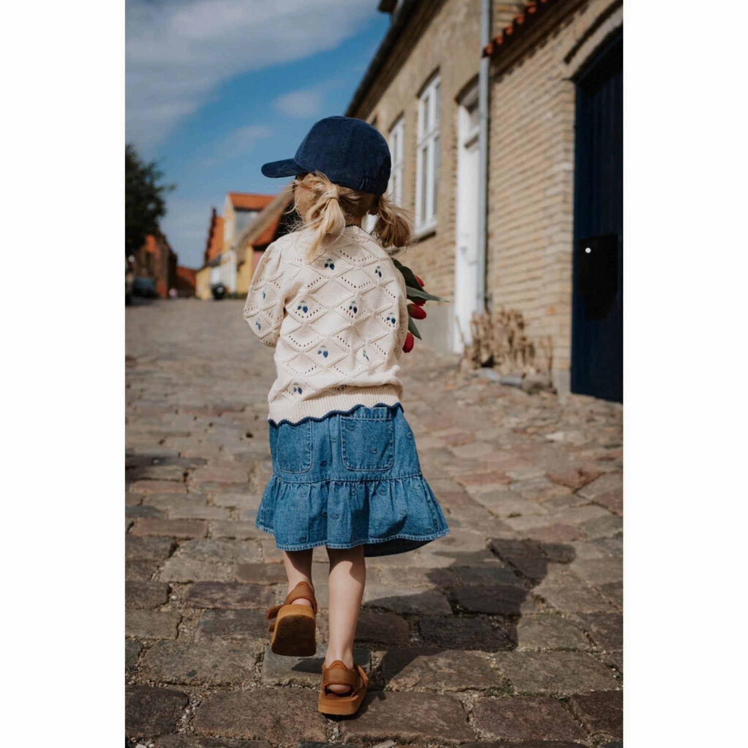 Vibrant Flow Fliink Light Denim Blue Donna Denim Skirt